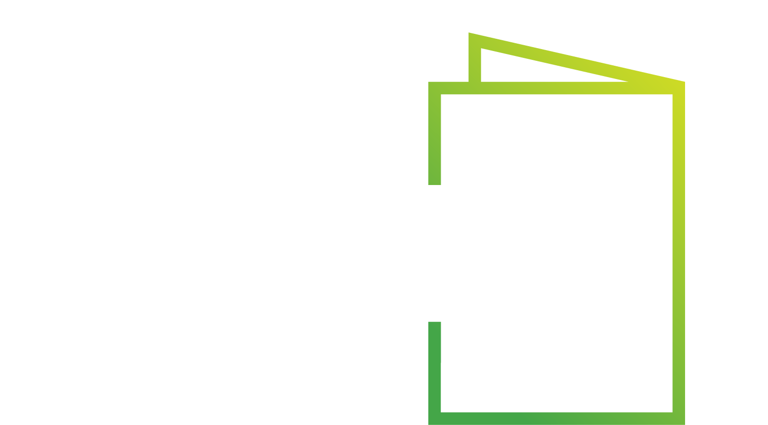 InvestPro Logo White with green transparent background png