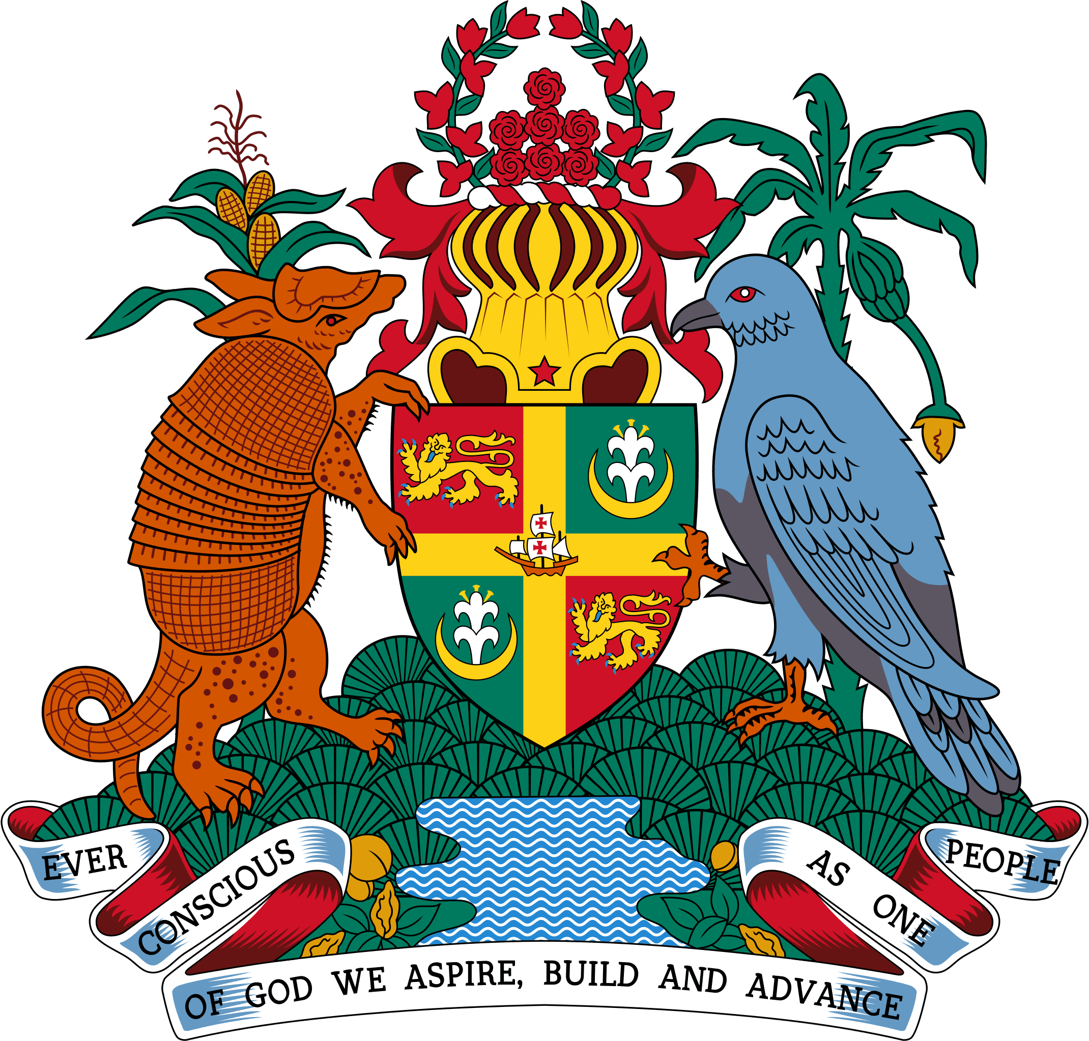 Grenada Coat of Arms Crest in Full Colour
